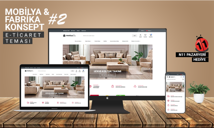 Mobilya Satış E-Ticaret Yazılımı #2 – Premium Ev ve Ofis Mobilya Satış Sistemi